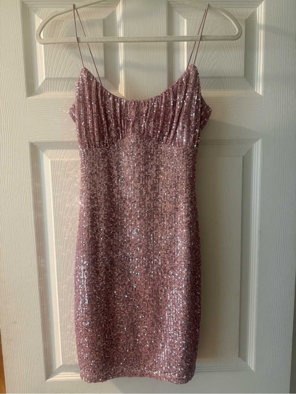 Windsor Sleeveless Pink Sequin Slip Dress 4
